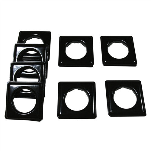 Fast-Set Metal, #12 Square Grommet, 1 9/16", 8 Sets