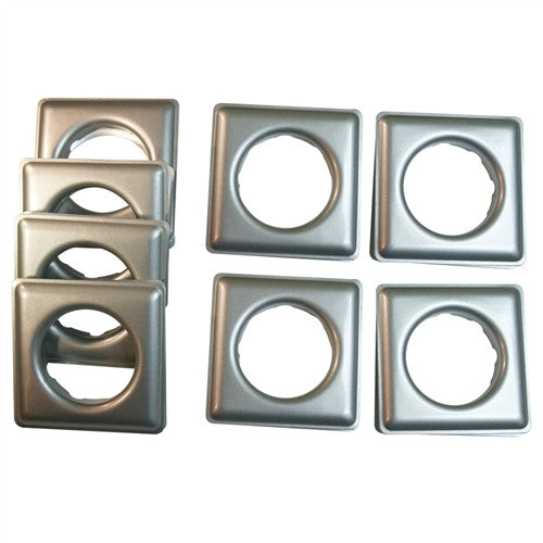 Fast-Set Metal, #12 Square Grommet, 1 9/16", 8 Sets