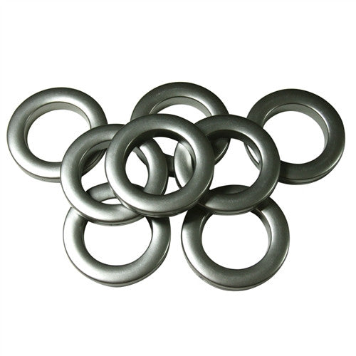 Round Plastic Grommets, 1 3/8" ID, #10, 11 Colors, 8 Sets