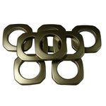 Square Plastic Grommets,  1 3/8" ID, #10,  9 Colors, 8 Pack