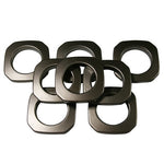 Square Plastic Grommets,  1 3/8" ID, #10,  9 Colors, 8 Pack