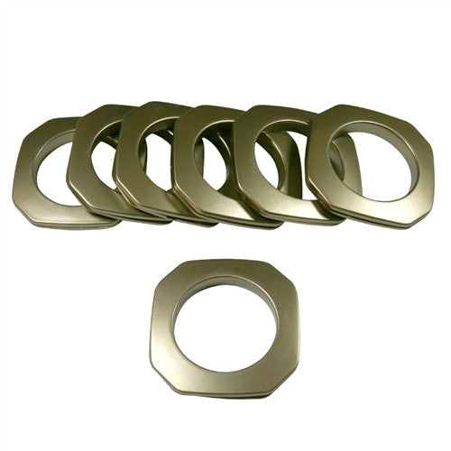 Square Plastic Grommet, 1 7/8", #15, 9 Colors, 8 Sets