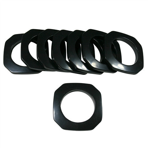Square Plastic Grommet, 1 7/8", #15, 9 Colors, 8 Sets