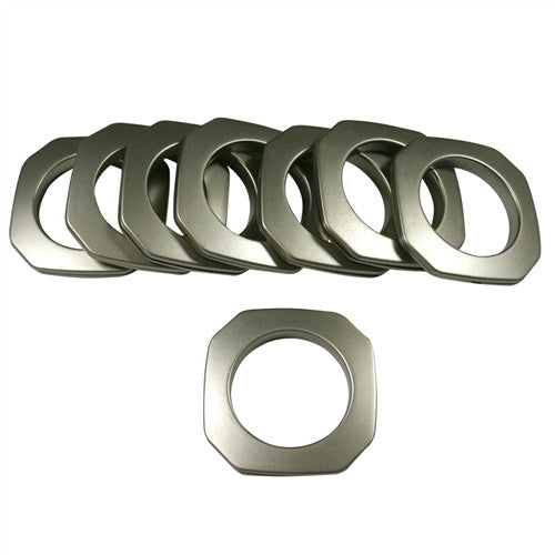 Square Plastic Grommet, 1 7/8", #15, 9 Colors, 8 Sets