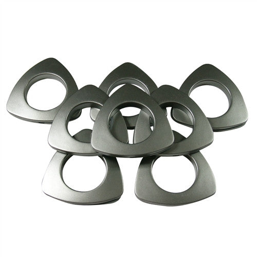 Triangle  Plastic Grommets, 13/8" ID. #10, 9 Colors,  8 Sets