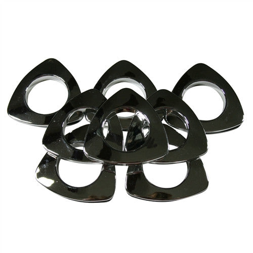 Triangle  Plastic Grommets, 13/8" ID. #10, 9 Colors,  8 Sets