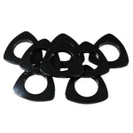 Triangle  Plastic Grommets, 13/8" ID. #10, 9 Colors,  8 Sets