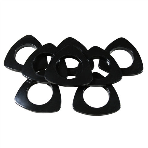 Triangle  Plastic Grommets, 13/8" ID. #10, 9 Colors,  8 Sets