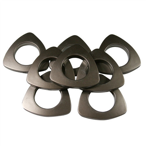 Triangle  Plastic Grommets, 13/8" ID. #10, 9 Colors,  8 Sets