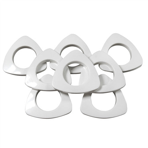 Triangle  Plastic Grommets, 13/8" ID. #10, 9 Colors,  8 Sets