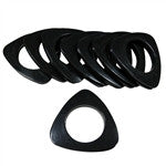 Triangle Plastic Grommets, 17/8", #15,  8 Sets, 9 Colors, 8 Sets