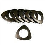 Triangle Plastic Grommets, 17/8", #15,  8 Sets, 9 Colors, 8 Sets