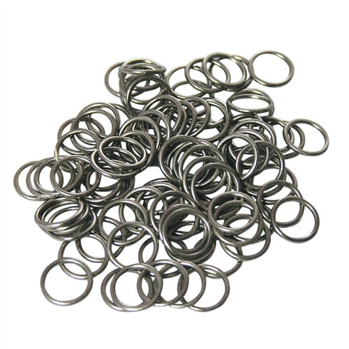 Sew On Rings Nickel 3/8"