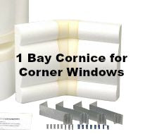 Avalon Corner Window Cornice Kit