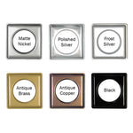Fast-Set Metal, #12 Square Grommet, 1 9/16", 8 Sets