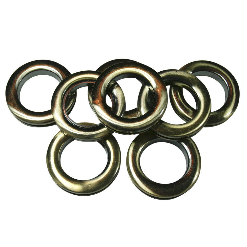 Round Plastic Grommets, 1 3/8" ID, #10, 11 Colors, 8 Sets