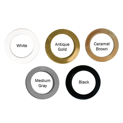 Round Plastic Grommets 2 3/4" I D - 4" OD, #20,  5 Colors,