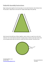 Instructions for making a umbrella