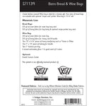 IJ1139 Bistro Bread & Wine Bag by Indygo Junction