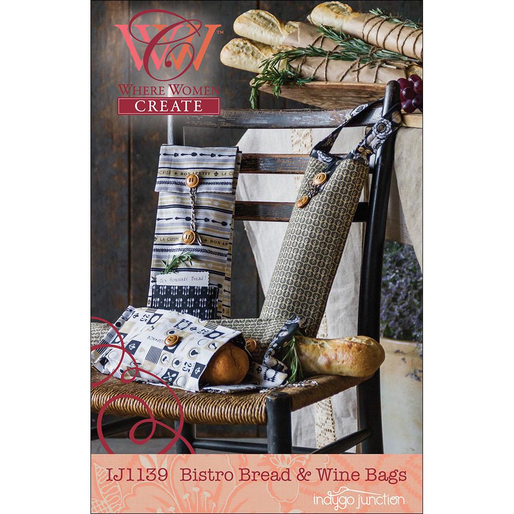 IJ1139 Bistro Bread & Wine Bag by Indygo Junction