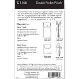 IJ1148 Double Pocket Pouch by Indygo Junction