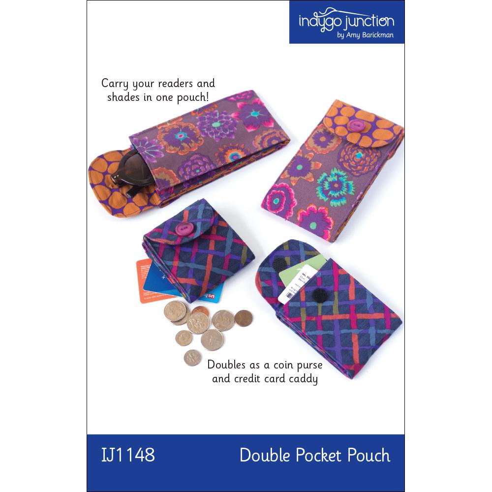 IJ1148 Double Pocket Pouch by Indygo Junction