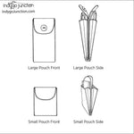 IJ1148 Double Pocket Pouch by Indygo Junction