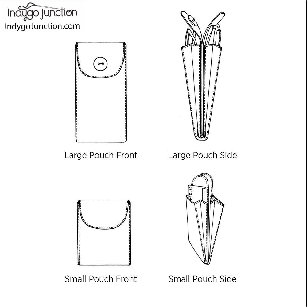IJ1148 Double Pocket Pouch by Indygo Junction