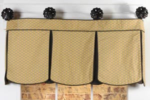 Can hang this Laceup Valance pattern on Tabs  LaceUp Valance Pattern