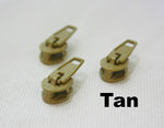 #5 Metal Zipper Pull Tan