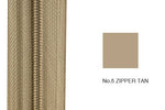 #5 Nylon Cushion Zipper Tan