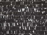Black Silver Flecked Cork Fabric