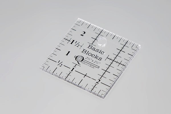 Basic Blocks Ruler - 2 1/2" x 2 1/2"