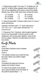 instructions for Quick Pleater Page 1