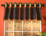 Melissa Valance is designed to hang on a drapery rod or pole