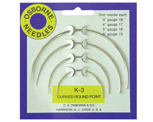 Curve Round Point Needles By CS Osborne