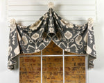 Pull Up Valance for Knobs or Hold Backs.  Easy to sew the PullUp Valance