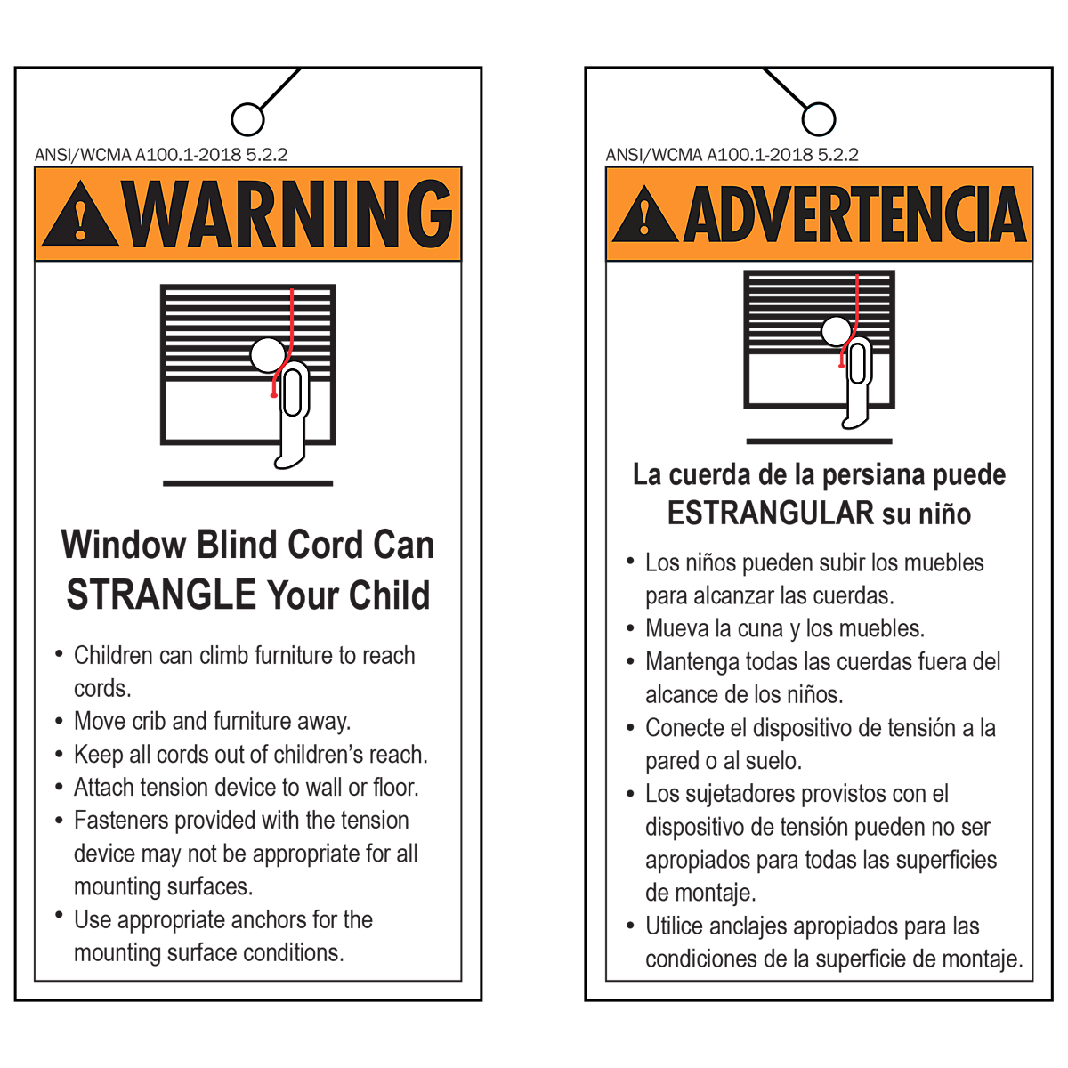 Safety Warning Tags US Only