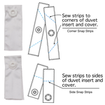 Snap Strips for Duvet Covers
